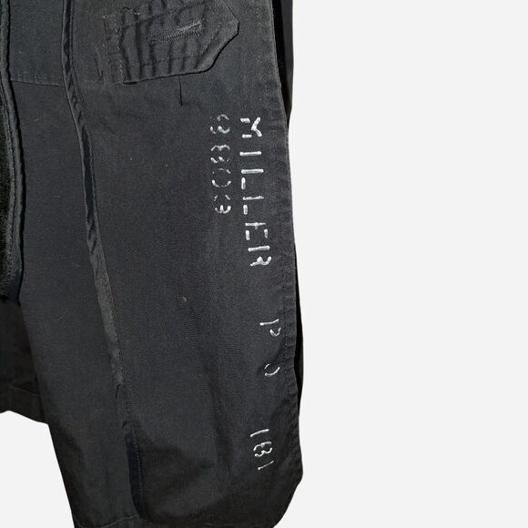 Unbranded (no brand) Men's Vintage ex-Military Black Trench Coat - Picture 6 of 8